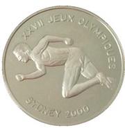 10 Francs Sydney Olympics, Republic of the Congo, 1999 reverse image