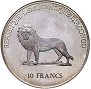 10 Francs John Paul II obverse image