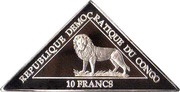 10 Francs Chimpanzee obverse image