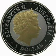 1 Dollar - Elizabeth II 4th Portrait - 50th Anniversary of Royal Visit obverse image