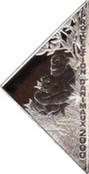 10 Francs Chimpanzee, Republic of the Congo, 2000 reverse image