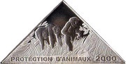 10 Francs Chimpanzee, Republic of the Congo, 2000 reverse image
