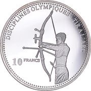 10 Francs Archer, Republic of the Congo, 2000 reverse image