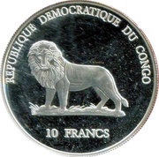 10 Francs Sunbird obverse image