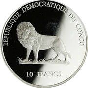 10 Francs Pierre De Coubertin obverse image
