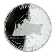 10 Francs Bremen, Republic of the Congo, 2001 reverse image