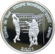 10 Francs World Cup in Japan 2002, Republic of the Congo, 2001 reverse image
