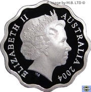 1 Dollar - Elizabeth II 4th Portrait - Masterpieces in Silver - Aboriginal 5 Kangaroos obverse image