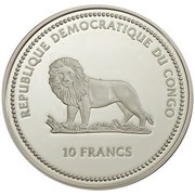 10 Francs Green Butterfly obverse image