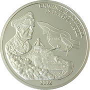10 Francs Erwin Rommel, Republic of the Congo, 2002 reverse image