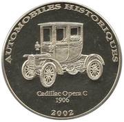 10 Francs 1906 Cadillac Opera C, Republic of the Congo, 2002 reverse image