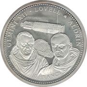 10 Francs Gemini XII, Republic of the Congo, 2002 reverse image