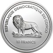 10 Francs Butterfly red obverse image