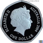 1 Dollar - Elizabeth II 4th Portrait - Masterpieces in Silver - Imperial Test Dollar obverse image