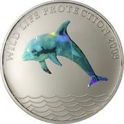 10 Francs Dolphin, Republic of the Congo, 2003 reverse image