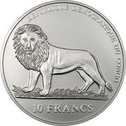 10 Francs Pope John Paul II obverse image