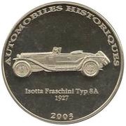 10 Francs 1927 Isotta Fraschini Typ 8A, Republic of the Congo, 2003 reverse image