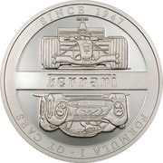 10 Francs Ferrari, Republic of the Congo, 2004 reverse image