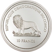 10 Francs Bird of Paradise obverse image