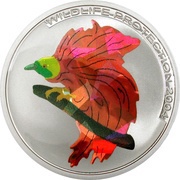 10 Francs Bird of Paradise, Republic of the Congo, 2004 reverse image