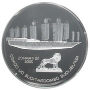 10 Francs Chinese Junk, Republic of the Congo, 2004 reverse image