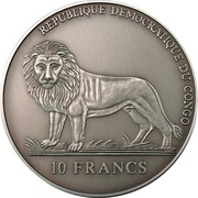 10 Francs Rotating 50 Year Calendar obverse image