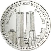 10 Francs World Trade Center Twin Towers, Republic of the Congo, 2006 reverse image