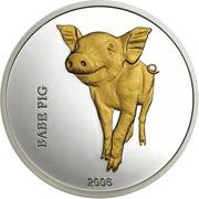 10 Francs Baby Pig, Republic of the Congo, 2006 reverse image