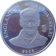 10 Francs Bobby Charlton, Republic of the Congo, 2006 reverse image