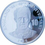 10 Francs Geoff Hurst, Republic of the Congo, 2006 reverse image