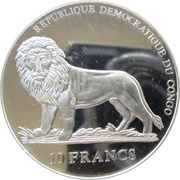 10 Francs Jack Charlton obverse image