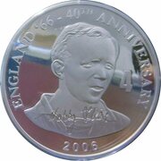 10 Francs Nobby Stiles, Republic of the Congo, 2006 reverse image