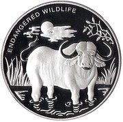 10 Franc Buffalo, Republic of the Congo, 2007 reverse image