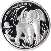 10 Franc Elephant, Republic of the Congo, 2007 reverse image