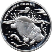 10 Franc Hippopotamus, Republic of the Congo, 2007 reverse image