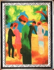 10 Francs Famous Paintings - "The Lady in a Green Jacket", Republic of the Congo, 2007 reverse image