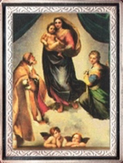 10 Francs Famous Paintings - "The Sistine Madonna", Republic of the Congo, 2007 reverse image