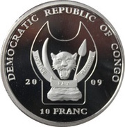 10 Francs Gorilla obverse image