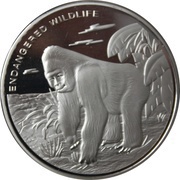 10 Francs Gorilla, Republic of the Congo, 2009 reverse image