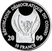 10 Francs African Elephants obverse image