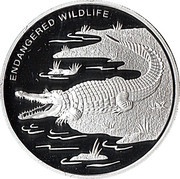 10 Franc Crocodile, Republic of the Congo, 2009 reverse image