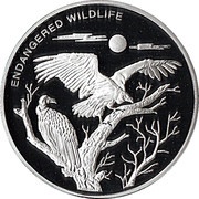 10 Franc Vulture, Republic of the Congo, 2009 reverse image