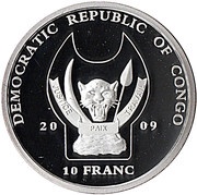 10 Franc Zebra obverse image