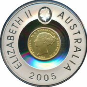 1 Dollar - Elizabeth II 4th Portrait - Sydney Mint Half Sovereign obverse image