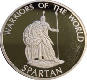 10 Francs Spartan Warrior, Republic of the Congo, 2010 reverse image