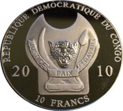 10 Francs Chinese Warrior obverse image