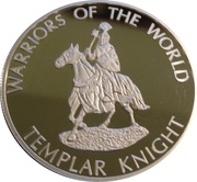 10 Francs Templar Knight, Republic of the Congo, 2010 reverse image