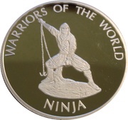 10 Francs Ninja Warrior, Republic of the Congo, 2010 reverse image