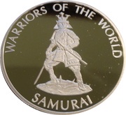 10 Francs Samurai Warrior, Republic of the Congo, 2010 reverse image
