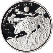 10 Francs Hyena, Republic of the Congo, 2010 reverse image